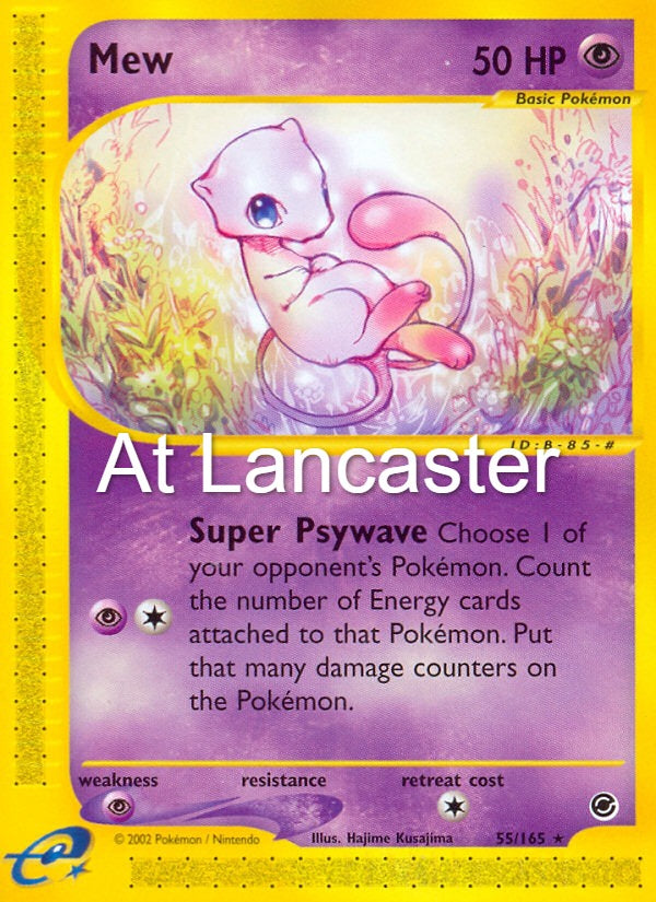 Mew - 55/165 Expedition Base Set Rare Pokemon - MP (Lanc)