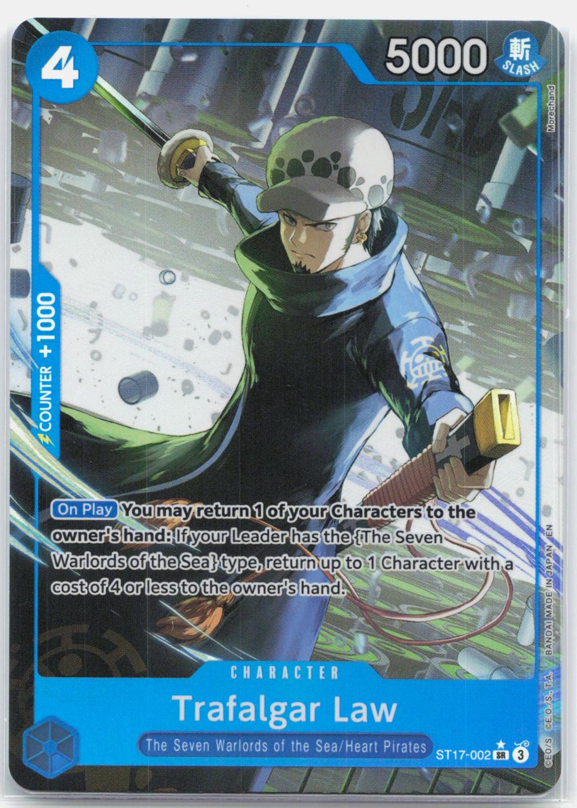 Trafalgar Law Alternate Art - ST17-002 Premium Booster The Best Vol. 2 SR One Piece - NM/LP