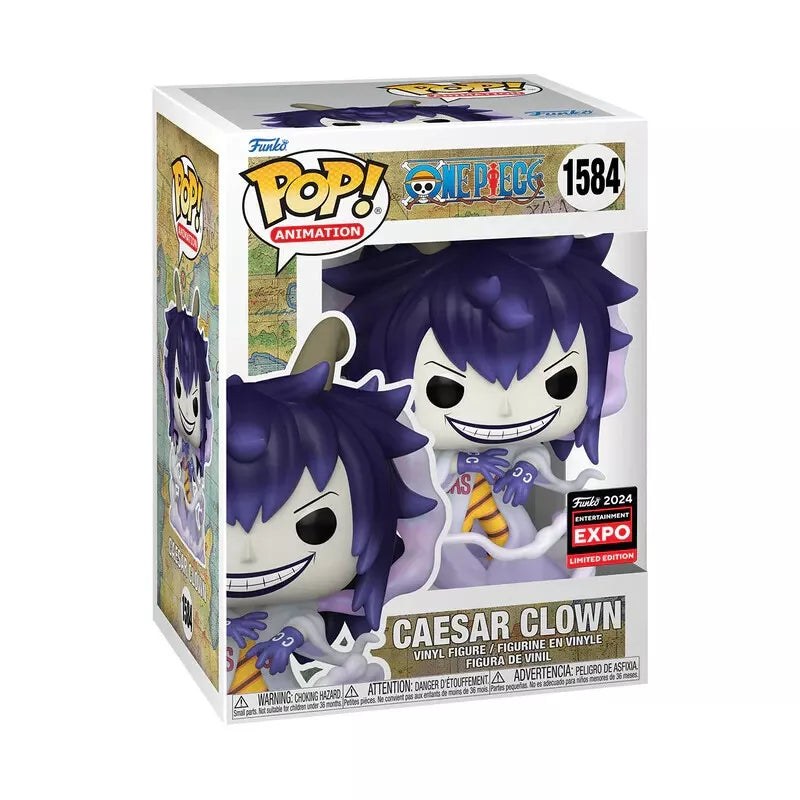 Funko Pop - One Piece Vinyl Figure - Caesar Clown 1584 Entertainment Expo 2024