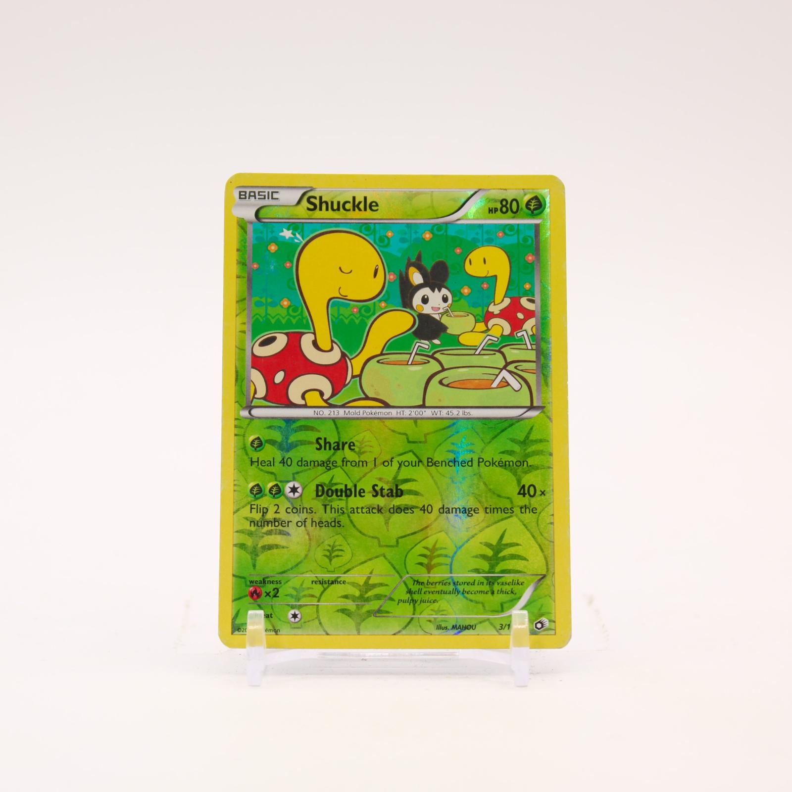 Shuckle - 3/113 Legendary Treasures Reverse Holo Uncommon Pokemon - MP