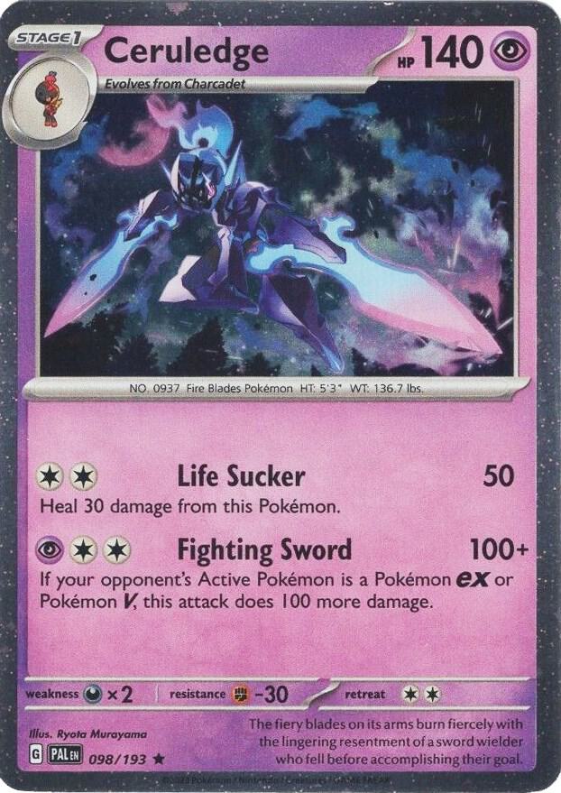 Ceruledge - 098/193 Cosmos Holo Promo Pokemon - NM/MINT