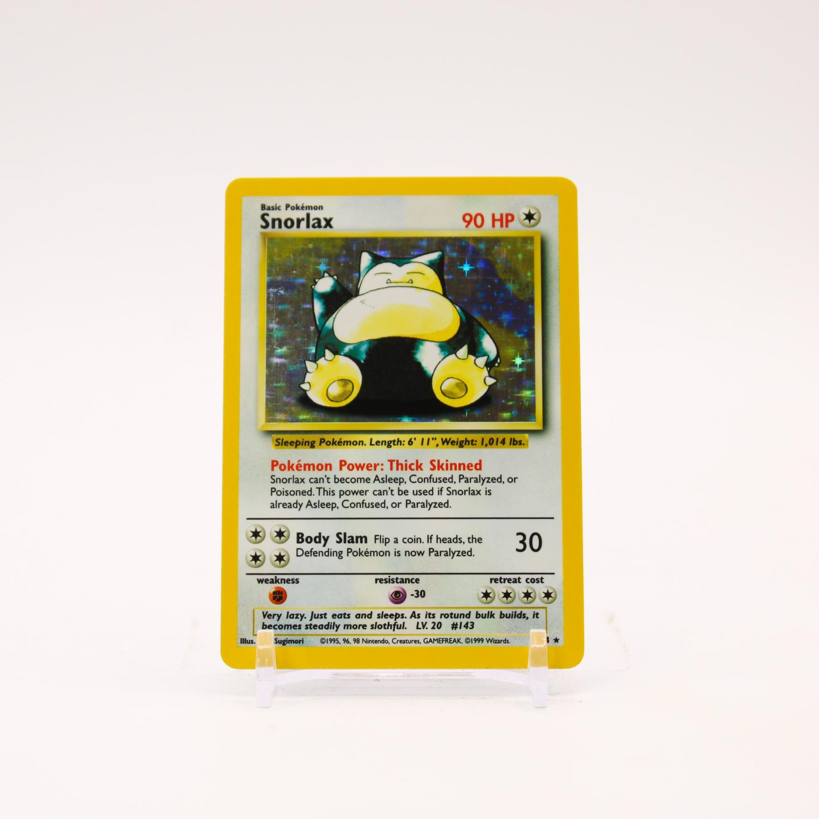 Snorlax - 11/64 Jungle Unlimited Holo Rare NO SYMBOL ERROR Pokemon - NM/LP