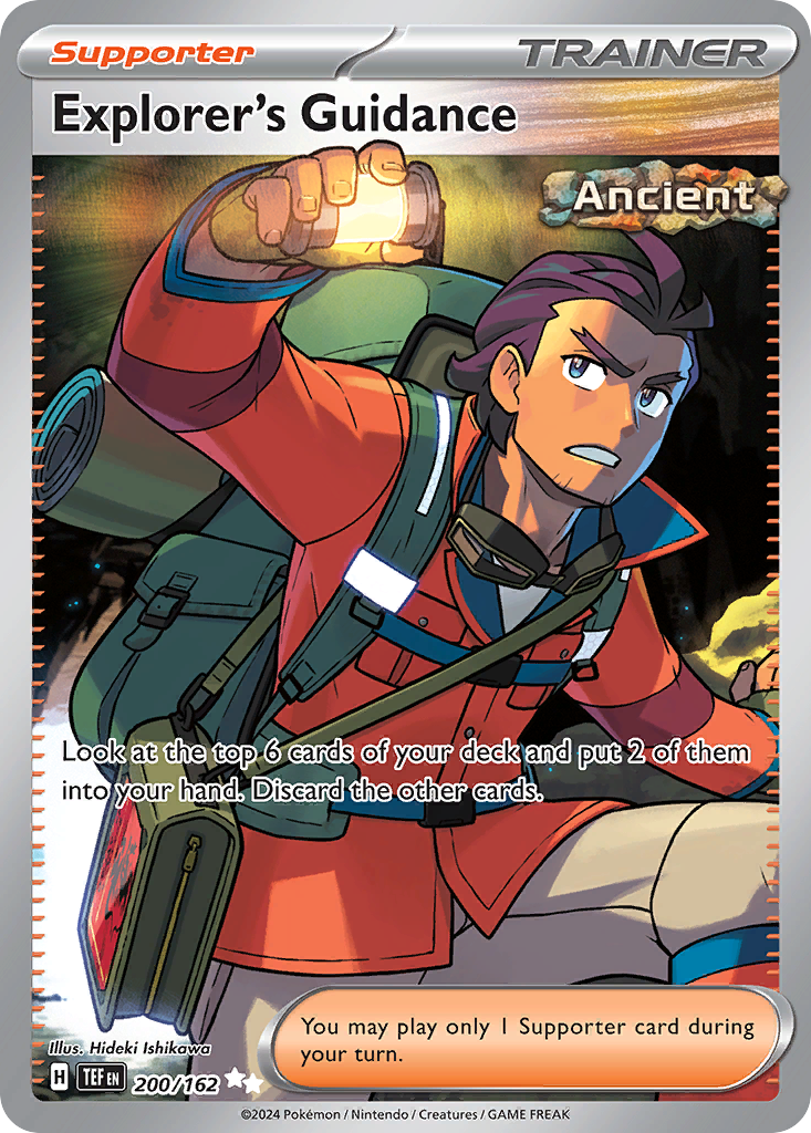 Explorer's Guidance - 200/162 Temporal Forces Ultra Rare Holo Pokemon - NM