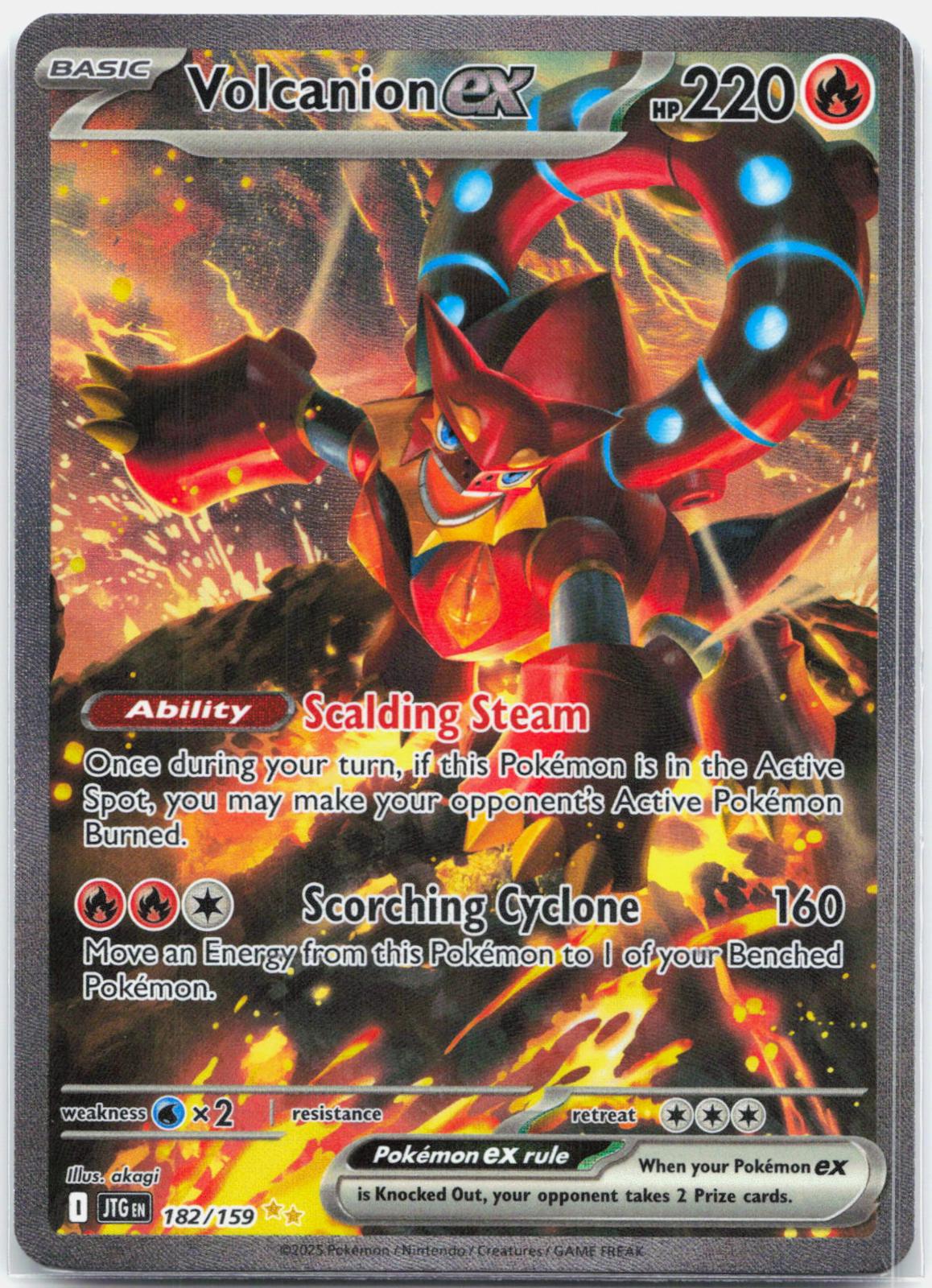 Volcanion ex - 182/159 Journey Together Special Illustration Pokemon - NM