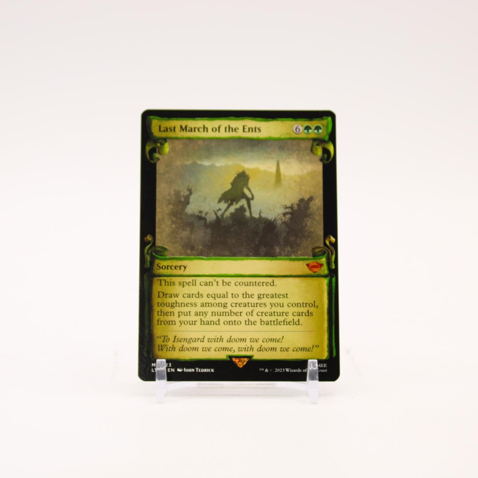 Last March of the Ents Showcase Scrolls - 623 The Lord of the Rings Mythic Magic - NM