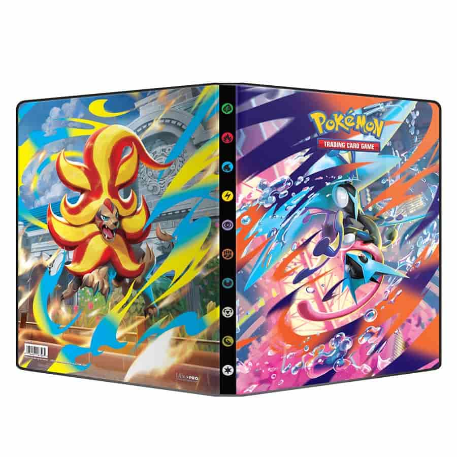 Pokemon Ultra Pro 9 Pocket Portfolio Binder - Mega Evolution: Chaos Rising - Mega Greninja & Pyroar