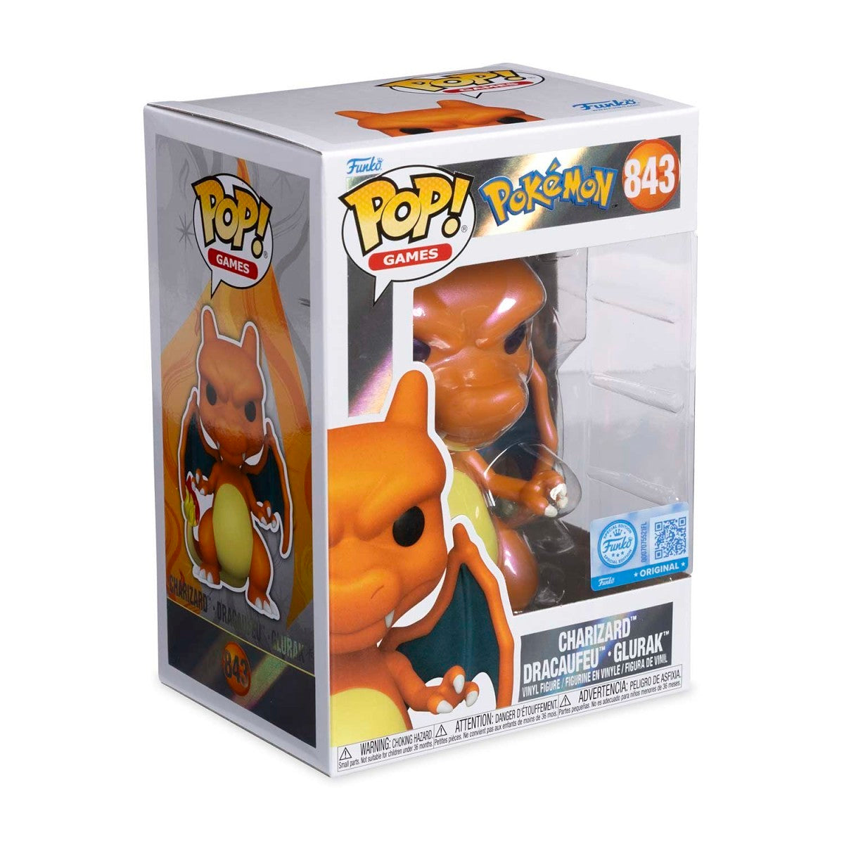 Funko Pop - Pokemon Vinyl Figure - Charizard Pearlescent 843 Pokemon Center