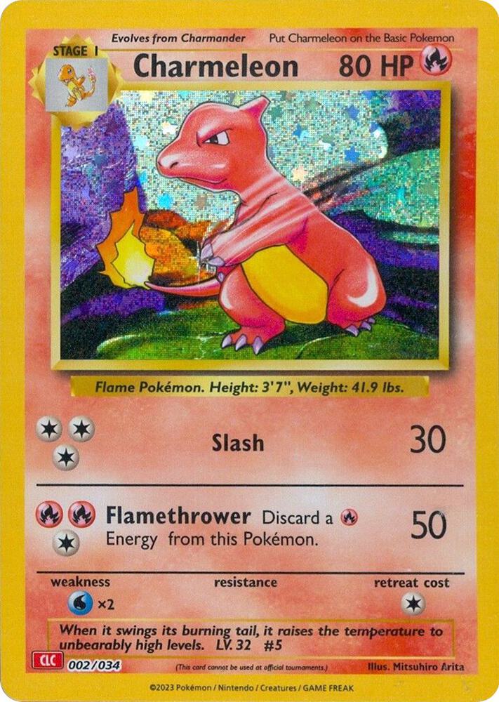 Charmeleon - 004/034 CLC TCG Classic Pokemon - NM/MINT