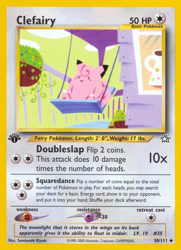 Clefairy - 30/111 Neo Genesis 1st Edition Uncommon Pokemon - NM