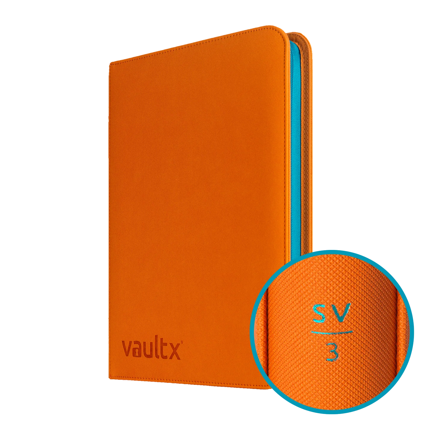 VaultX Zip Binder - Exo-Tec 9 Pocket - SV3 Orange Obsidian Flames