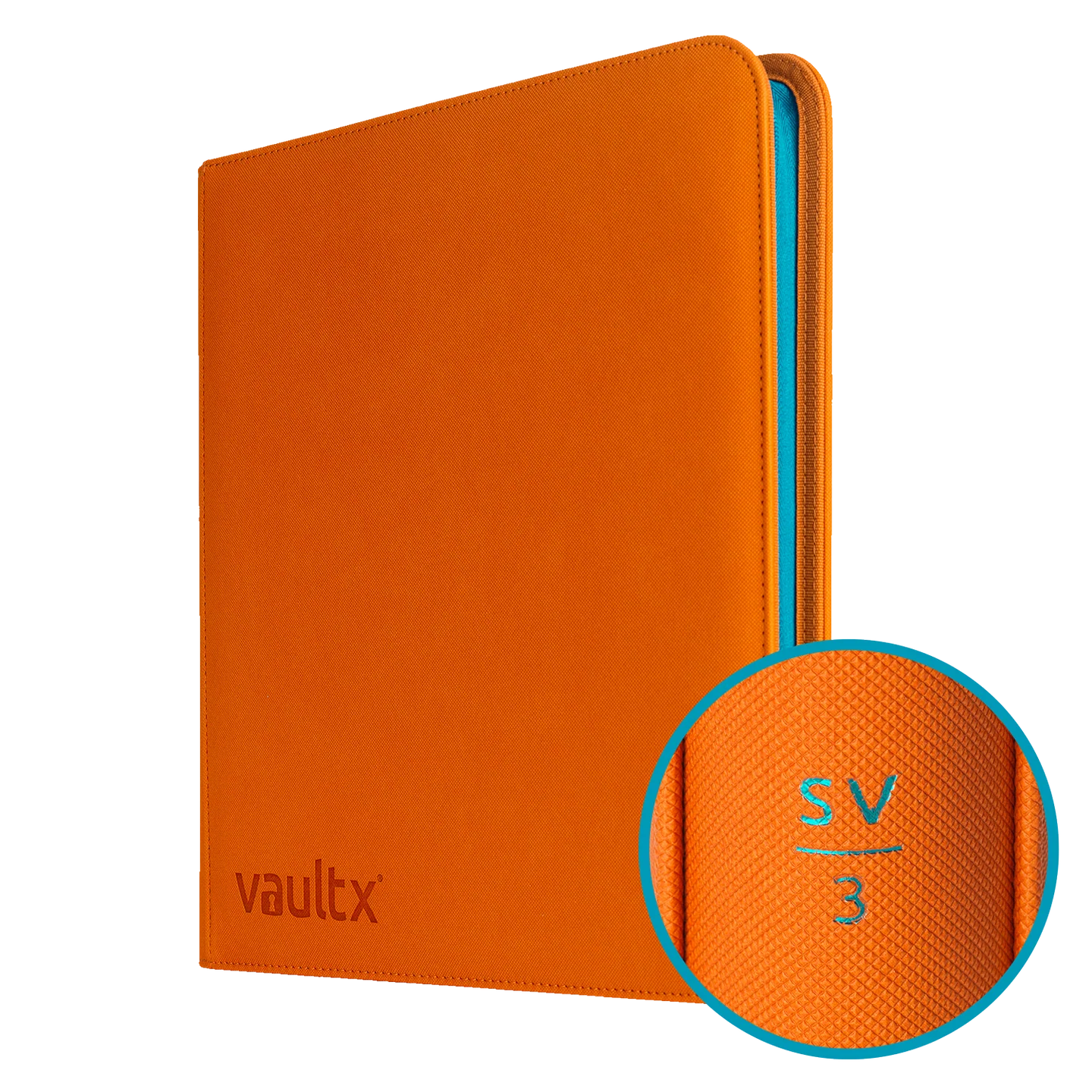 VaultX Zip Binder - Exo-Tec 12 Pocket - SV3 Orange Obsidian Flames