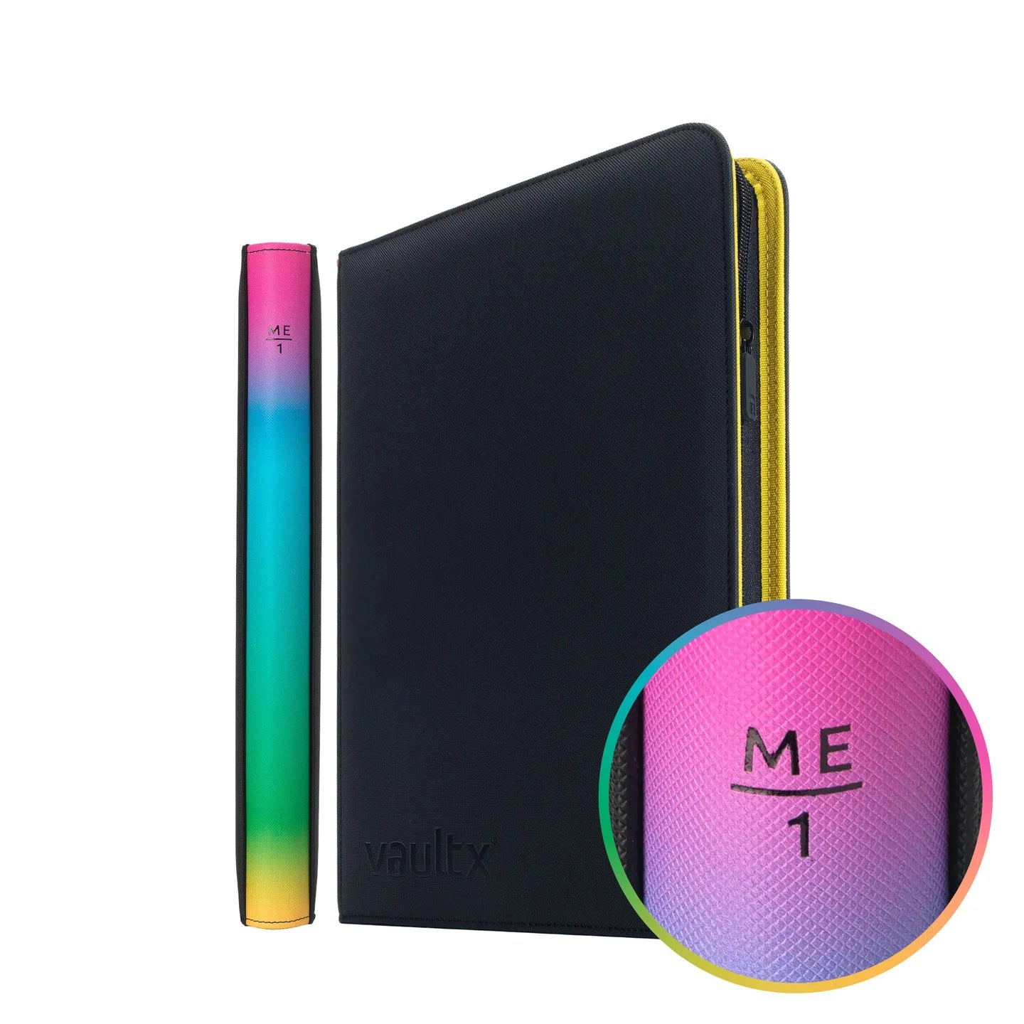 VaultX Zip Binder - Exo-Tec 9 Pocket - ME1 Mega Evolution Black & Rainbow