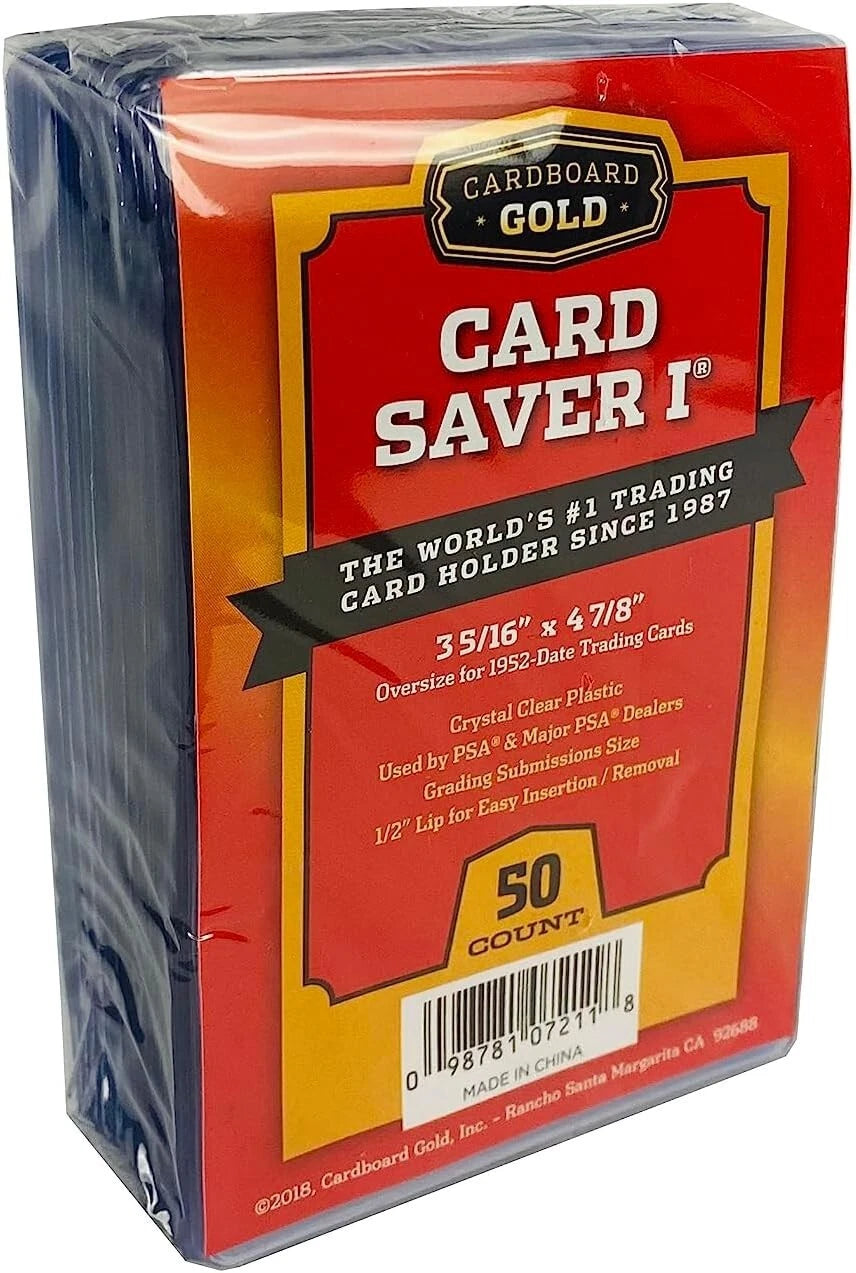 Cardboard Gold Card Saver 1 Semi Rigid Holder - 50