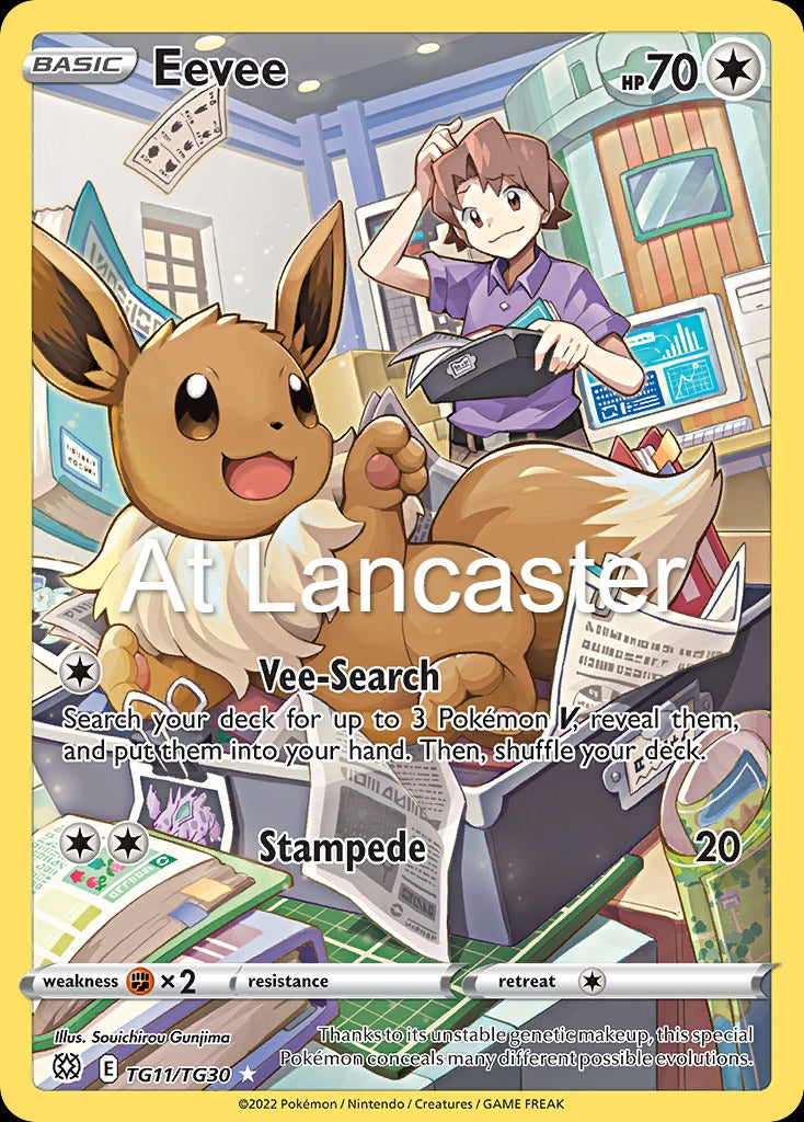 Eevee - TG11/TG30 Brilliant Stars Trainer Gallery Trainer Gallery Rare Pokemon - NM (Lanc)