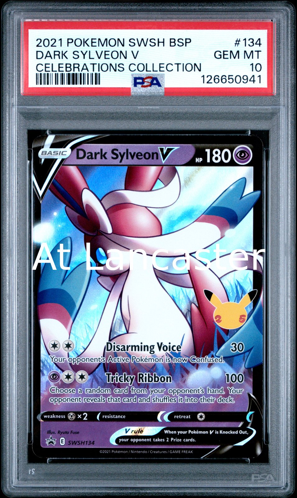 Dark Sylveon V - 134 PSA 10 Celebrations Collection Pokemon (Lanc)