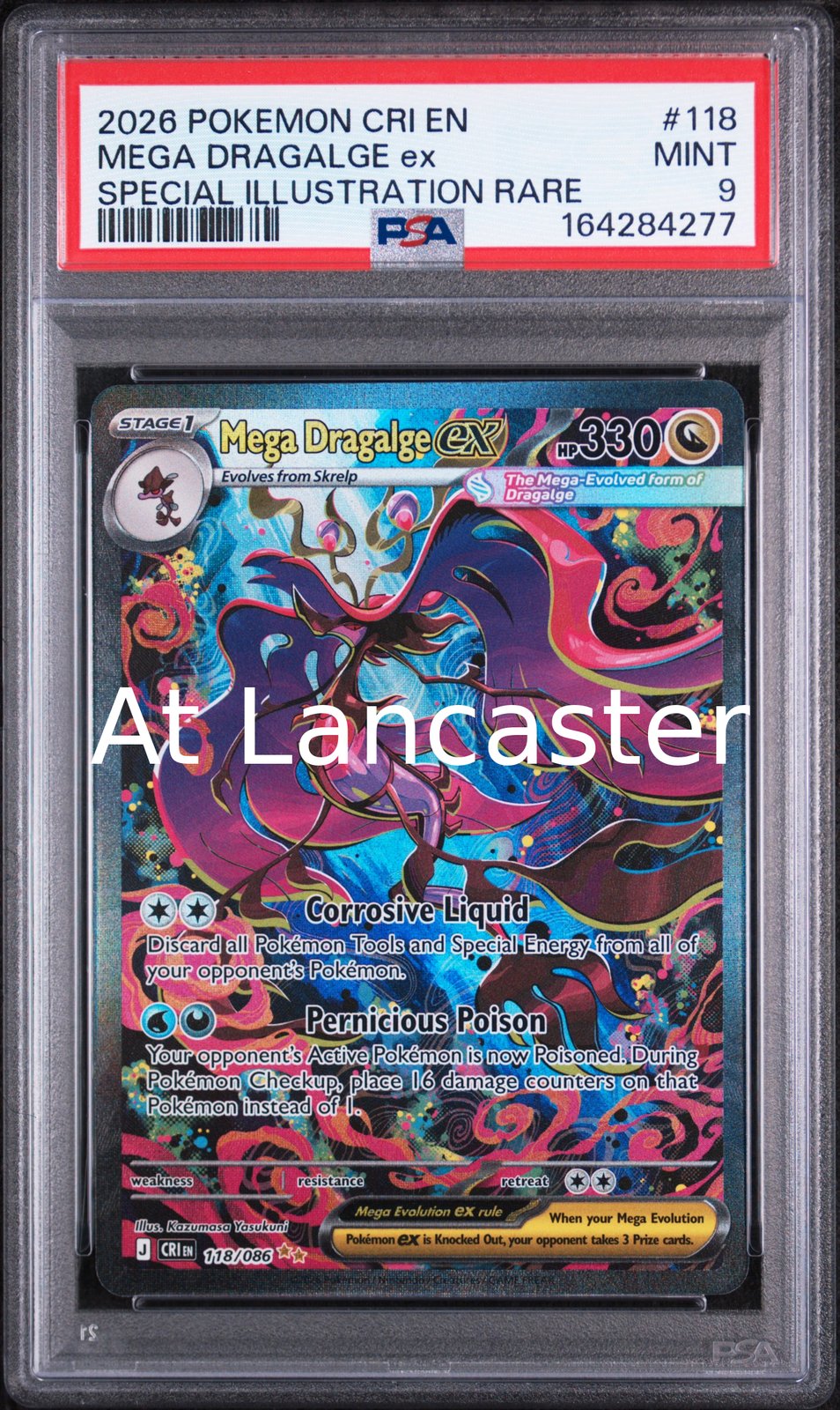 Mega Dragalge EX - 118 PSA 9 Special Illustration Rare Pokemon (Lanc)