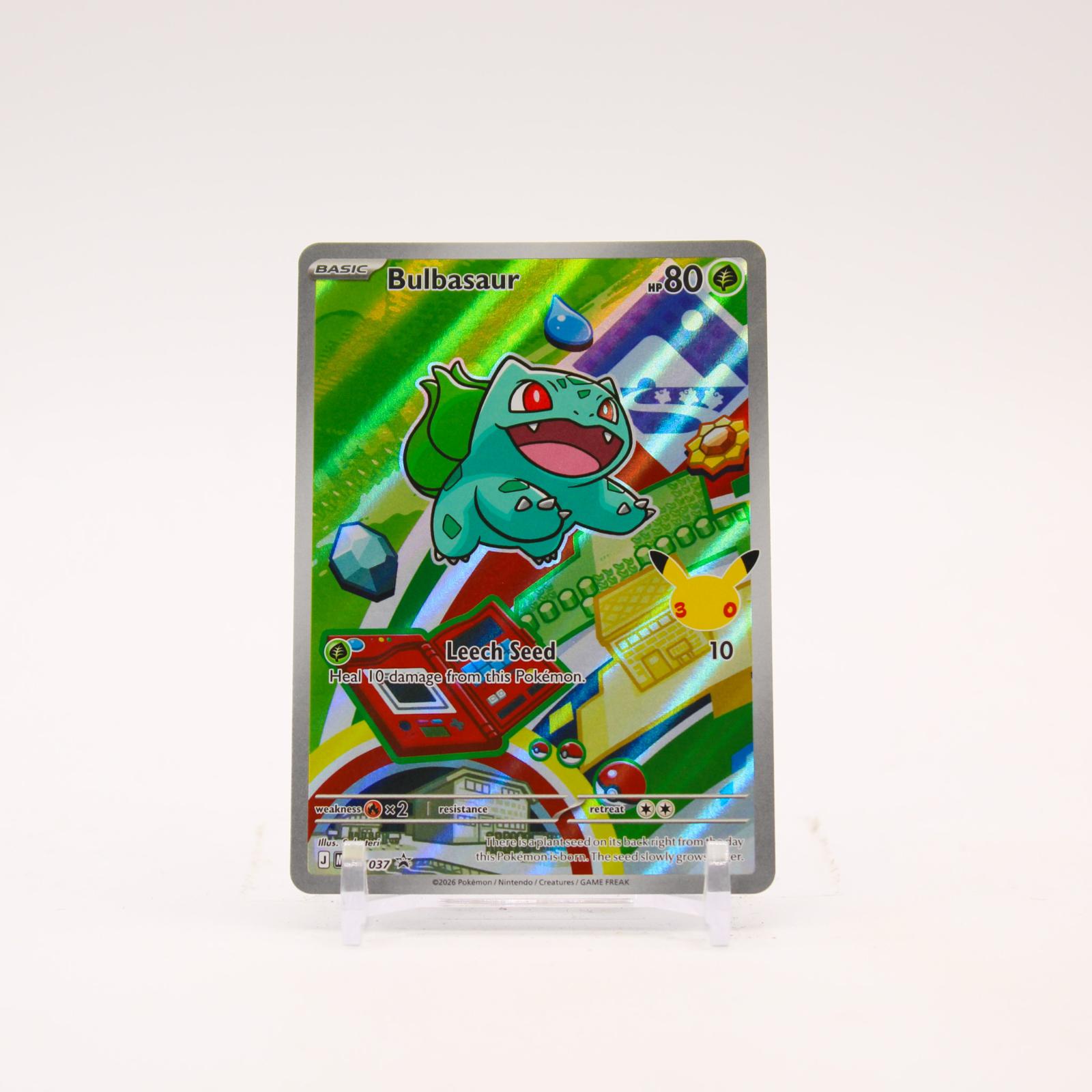 Bulbasaur - MEP037 Mega Evolution First Partner Holo Promo Pokemon - NM
