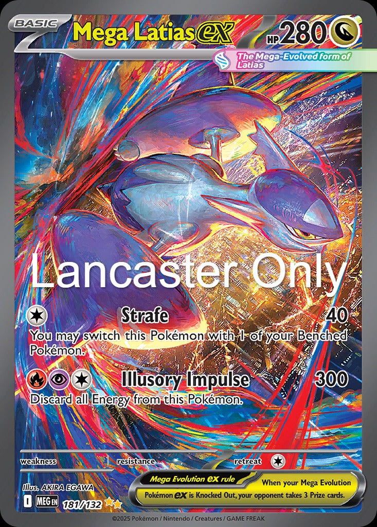 Mega Latias ex - 181/132 Mega Evolution Holo Special Illustration Rare Pokemon - NM (Lanc)