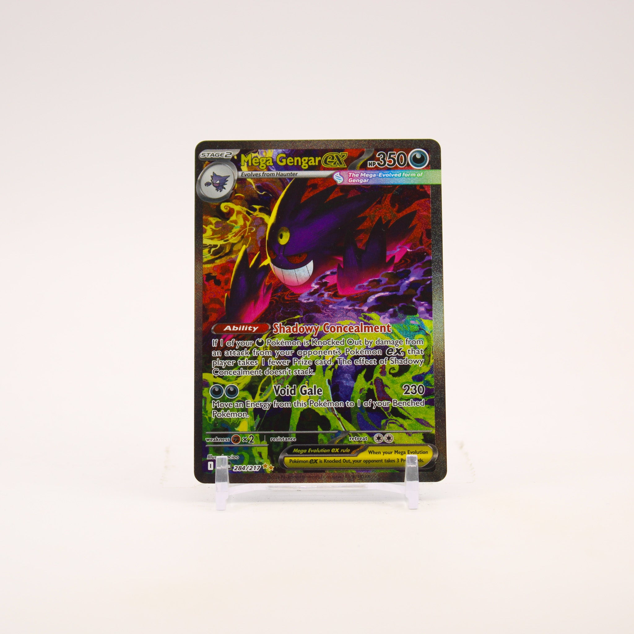 Mega Gengar ex - 284/217 Ascended Heroes Special Illustration Pokemon - NM/MINT
