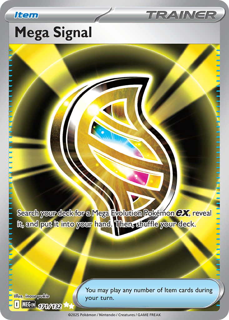 Mega Signal - 171/132 Mega Evolution Ultra Rare Holo Pokemon - NM