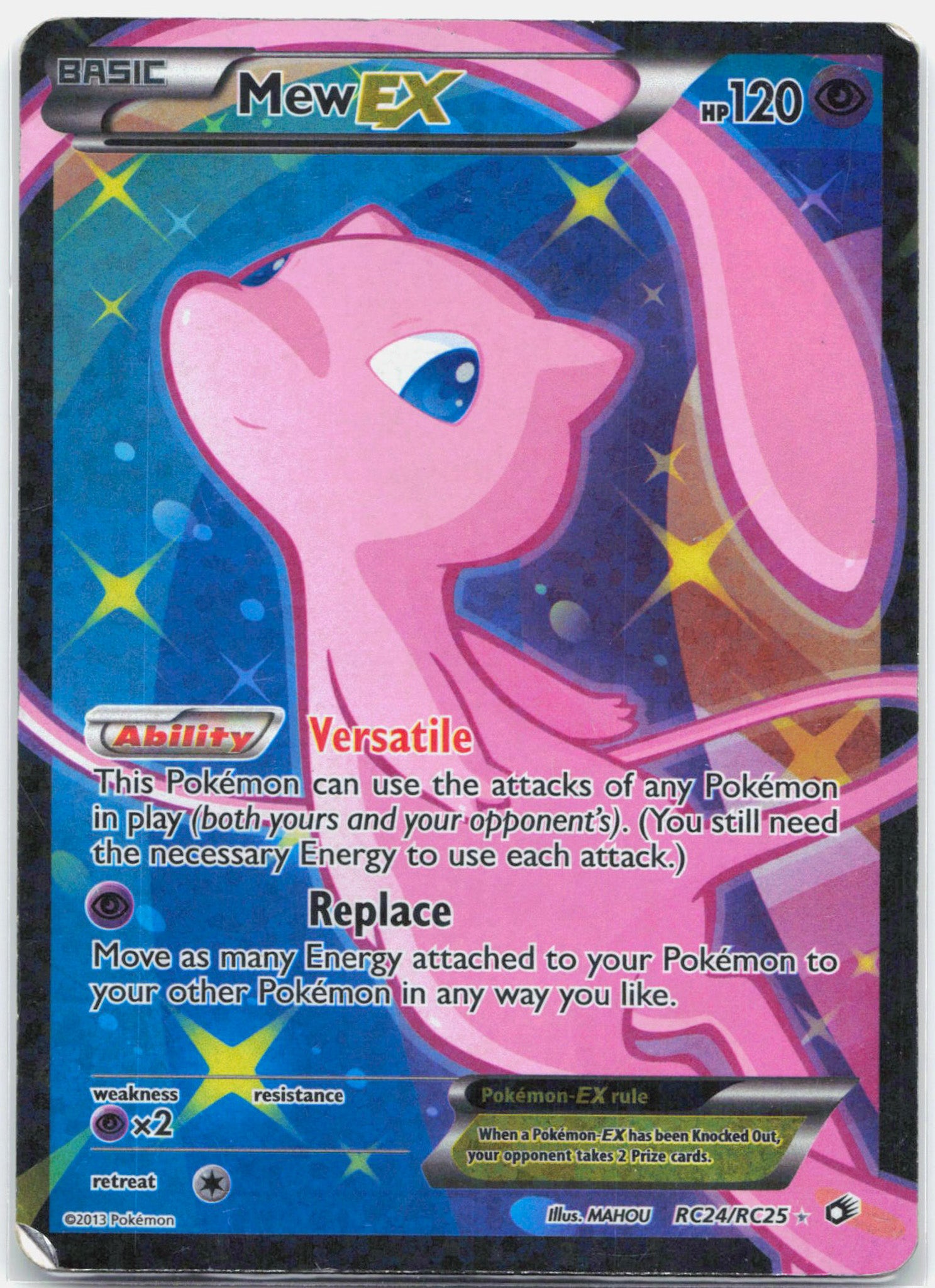 Mew EX - RC24/RC25 Legendary Treasures Radiant Collection Pokemon - DMG