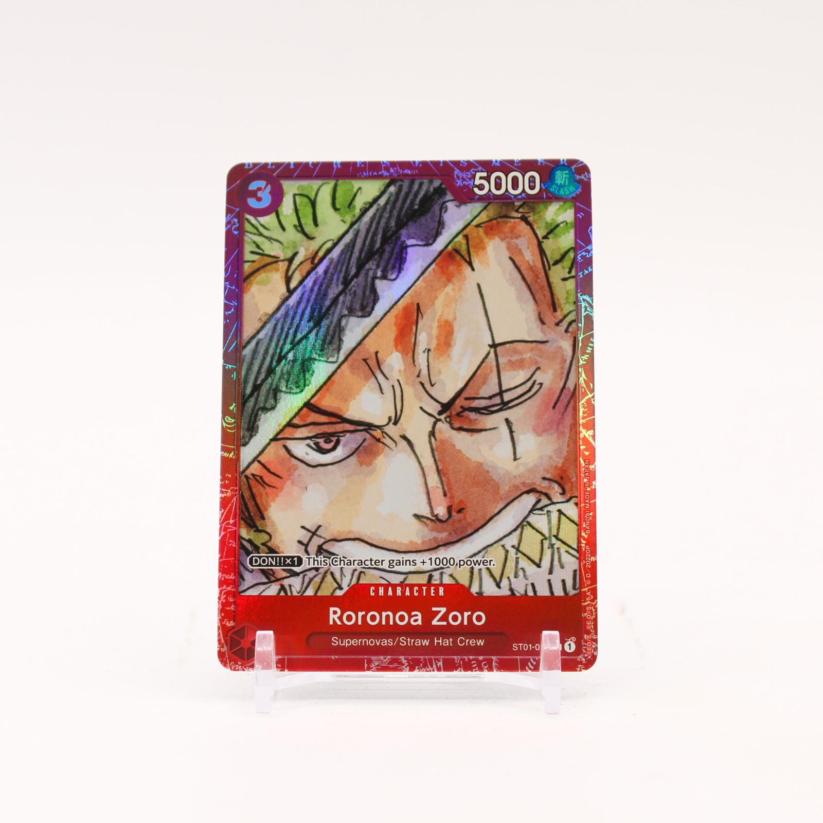 Roronoa Zoro - ST01-013 Premium Card Collection SR Promo One Piece - NM/MINT