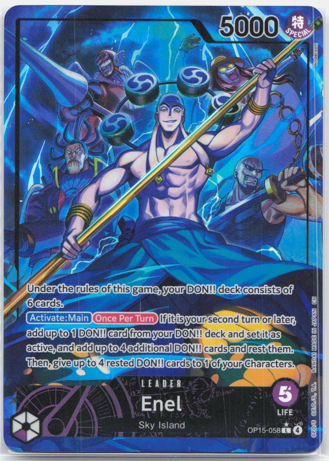 Enel Alternate Art - OP15-058 Adventure on Kami's Island L One Piece - NM/MINT