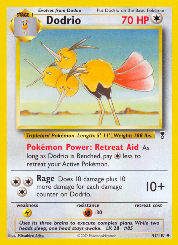 Dodrio - 41/110 Legendary Collection Uncommon Pokemon - NM