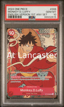 Load image into Gallery viewer, Monkey D. Luffy - 006 PSA 10 One Piece (Lanc)
