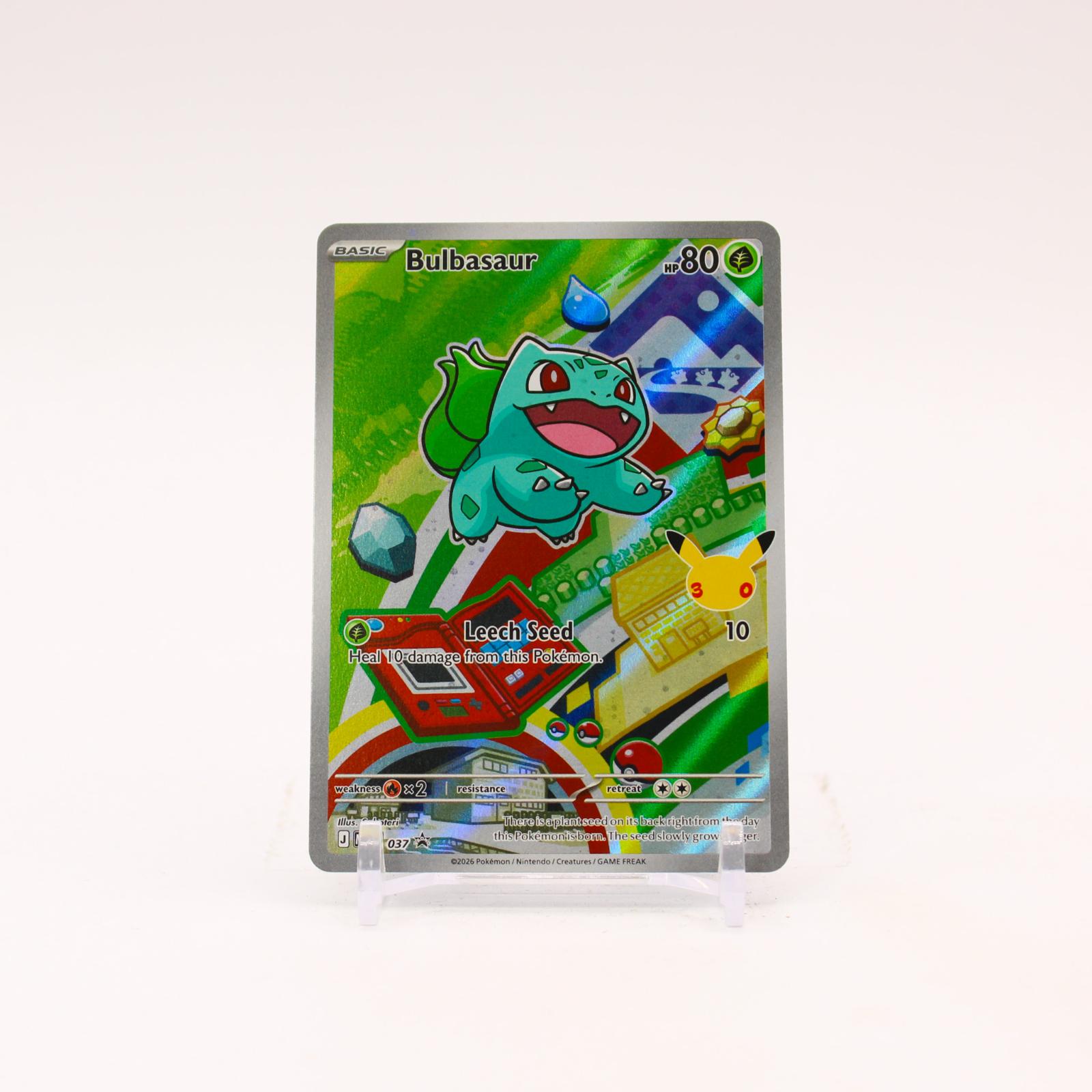 Bulbasaur - MEP037 Mega Evolution First Partner Holo Promo Pokemon - NM