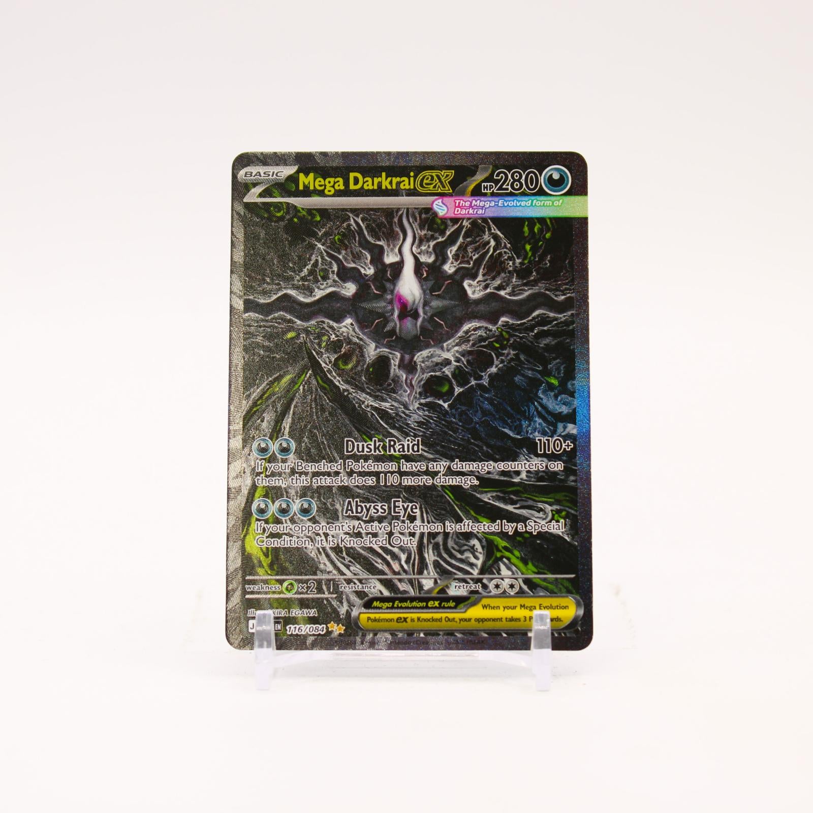 Mega Darkrai ex - 116/084 Pitch Black Holo Special Illustration Pokemon - NM