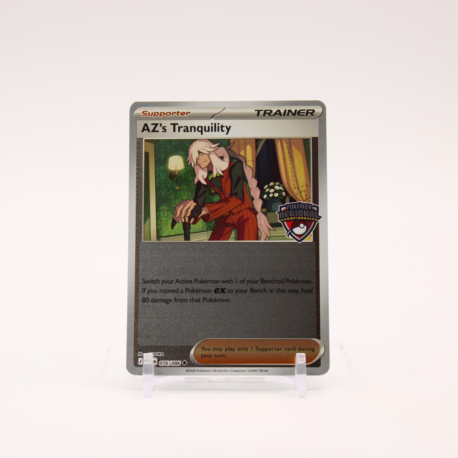 AZ's Tranquility - 076/086 Chaos Rising Reverse Holo Regional Promo Pokemon - NM