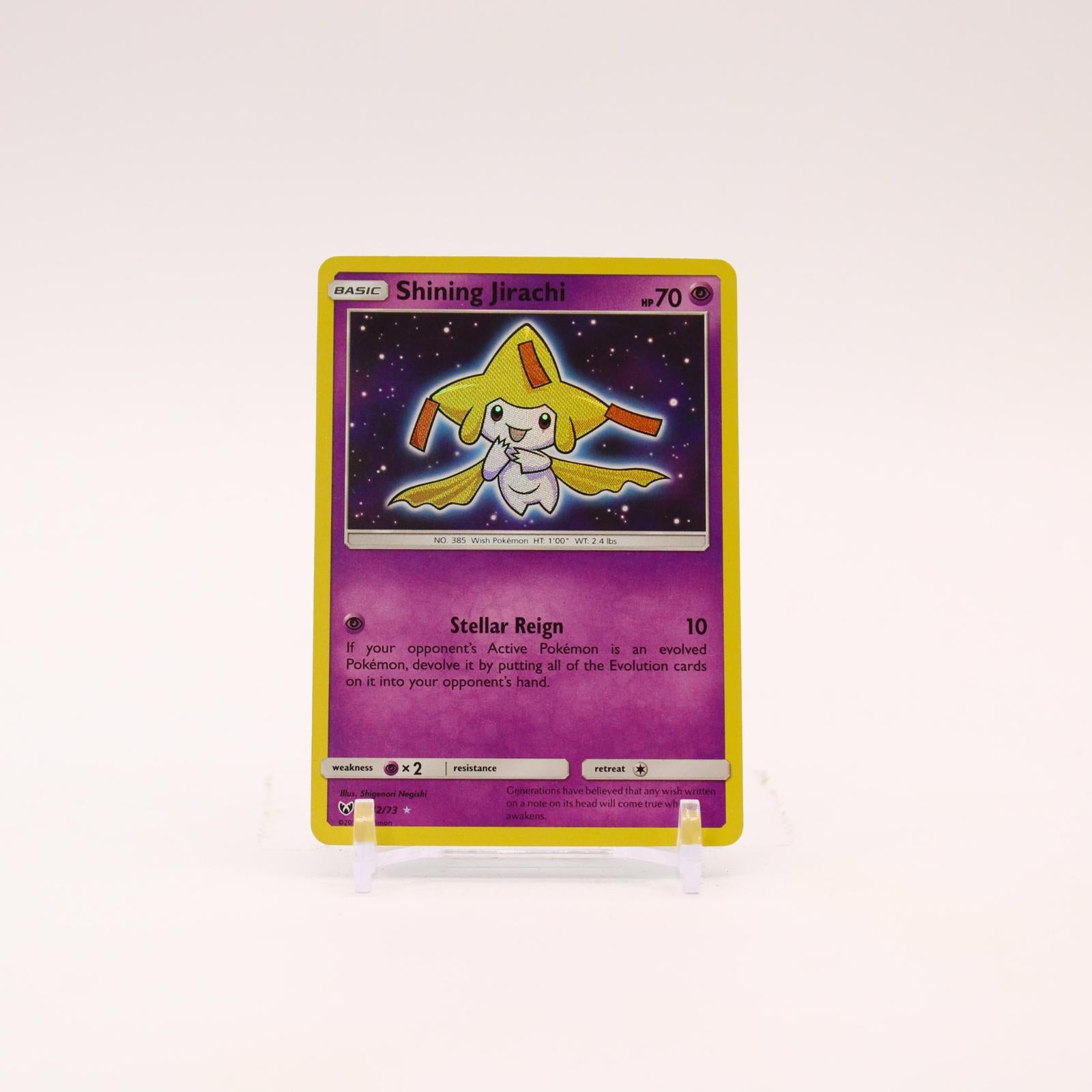 Shining Jirachi - 42/73 Shining Legends Holo Rare Shiny Pokemon - NM