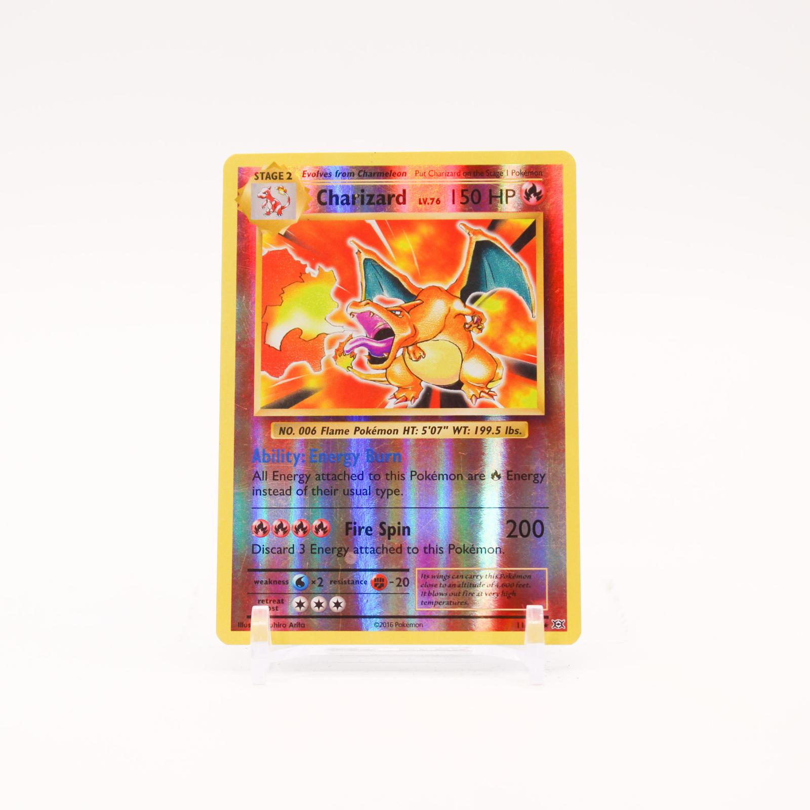 Charizard - 11/108 Evolutions Reverse Holo Rare Pokemon - LP/MP