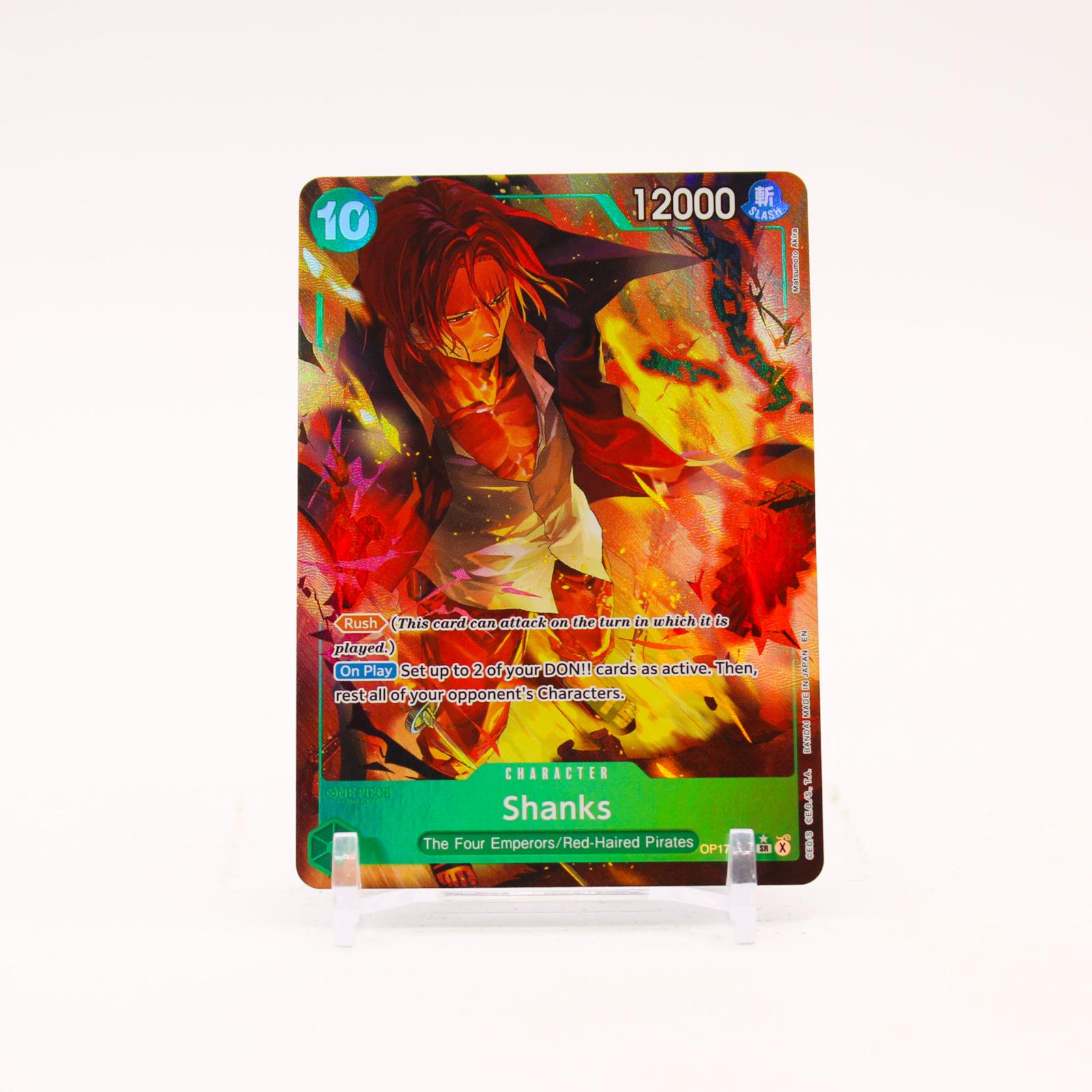 Shanks Alternate Art - OP17-022 The World's Strongest Warriors SR One Piece - NM