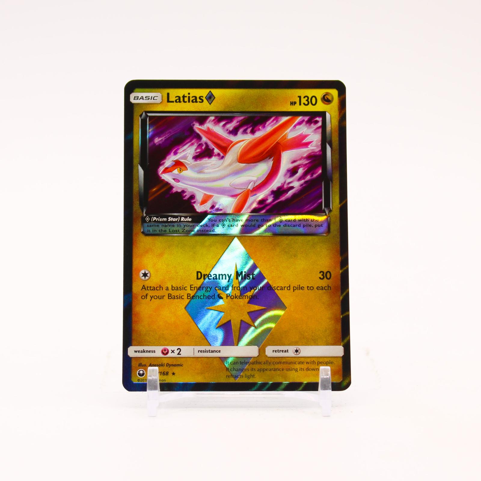 Latias - 107/168 Celestial Storm Holo Prism Star Rare Pokemon - NM/LP