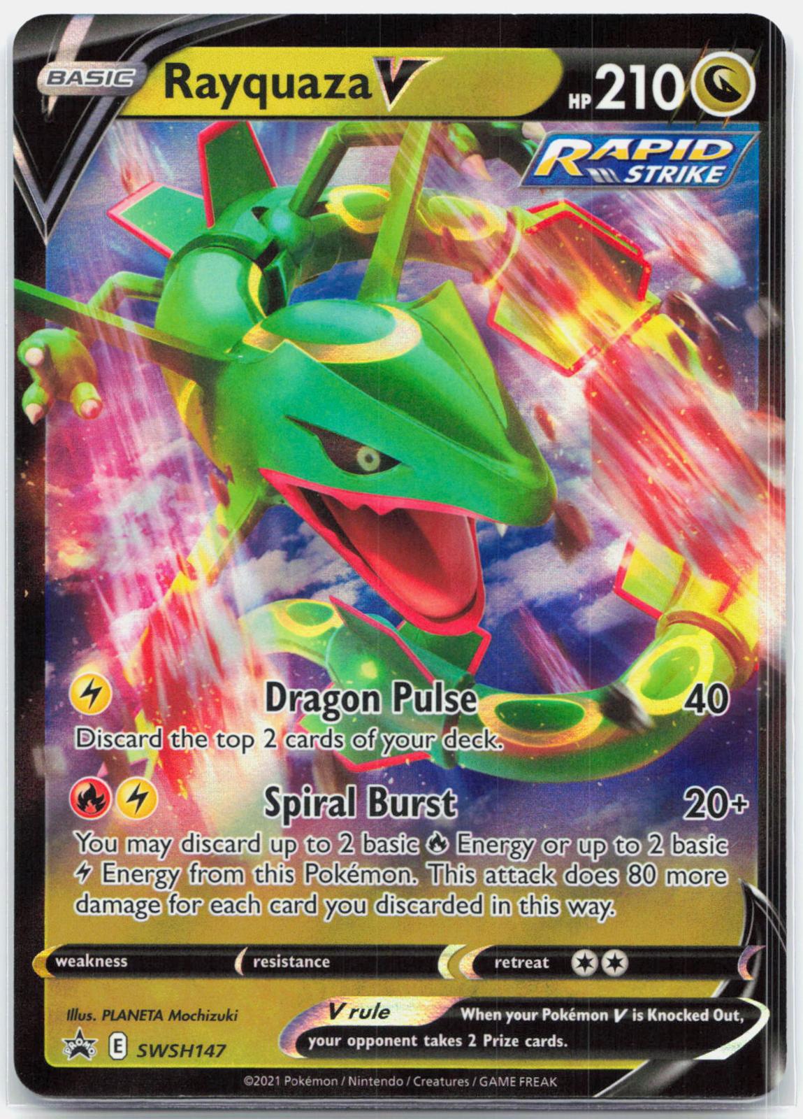 Rayquaza V - SWSH147 Sword & Shield Promo Pokemon - NM