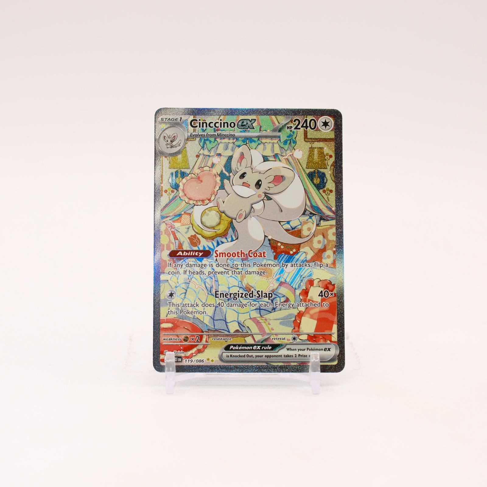 Cinccino ex - 119/086 Chaos Rising Special Illustration Pokemon - NM