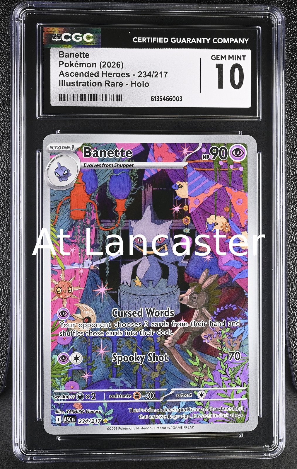 Banette - 234/217 CGC 10 Ascended Heroes Illustration Rare Holo Pokemon (Lanc)