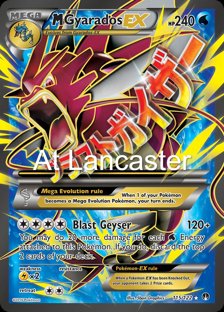 M Gyarados EX - 115/122 BREAKpoint Ultra Rare Pokemon - LP/MP (Lanc)