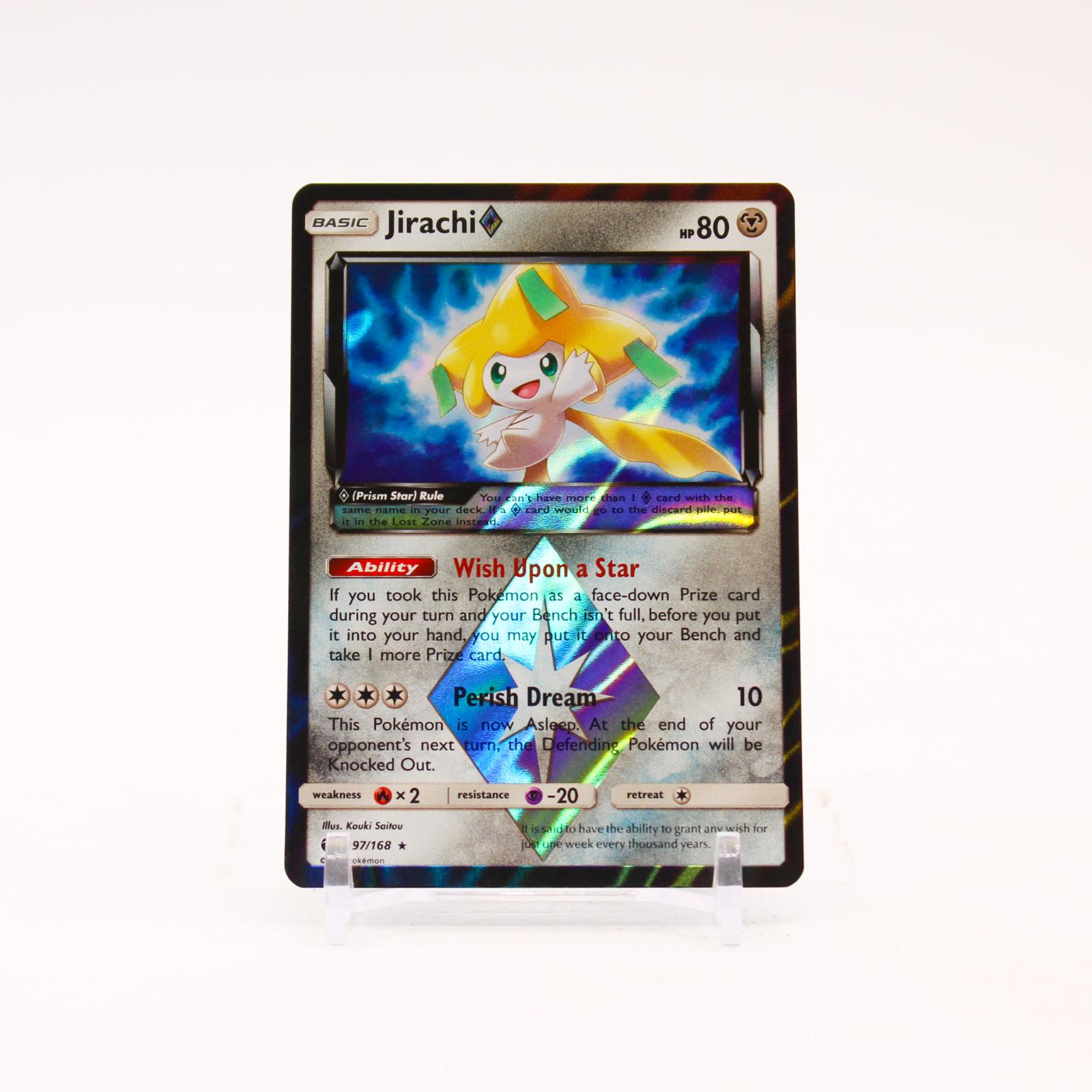 Jirachi - 97/168 Celestial Storm Holo Prism Star Rare Pokemon - NM