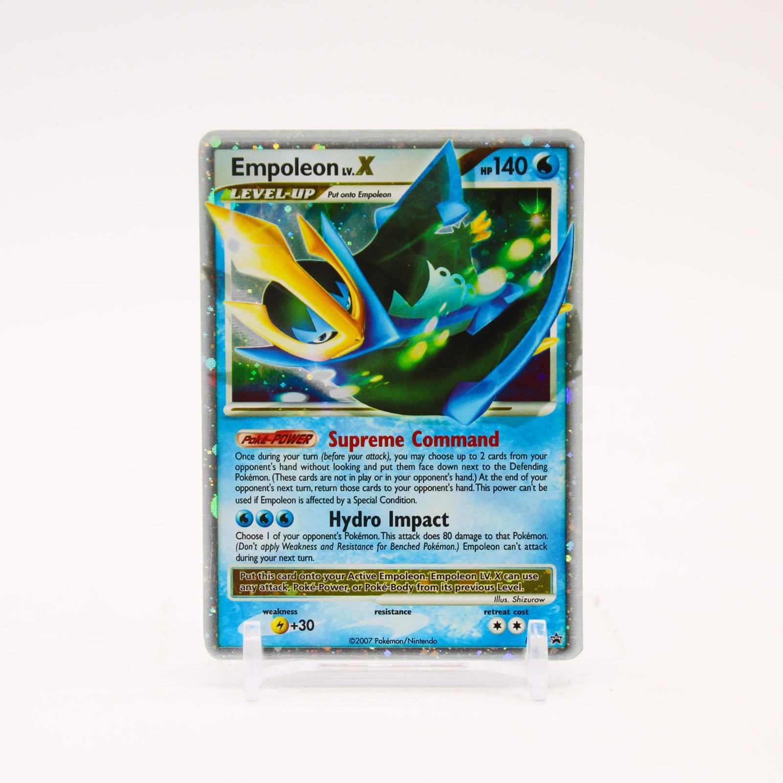 Empoleon LV.X - DP11 Diamond and Pearl Holo Promo Pokemon - LP/MP