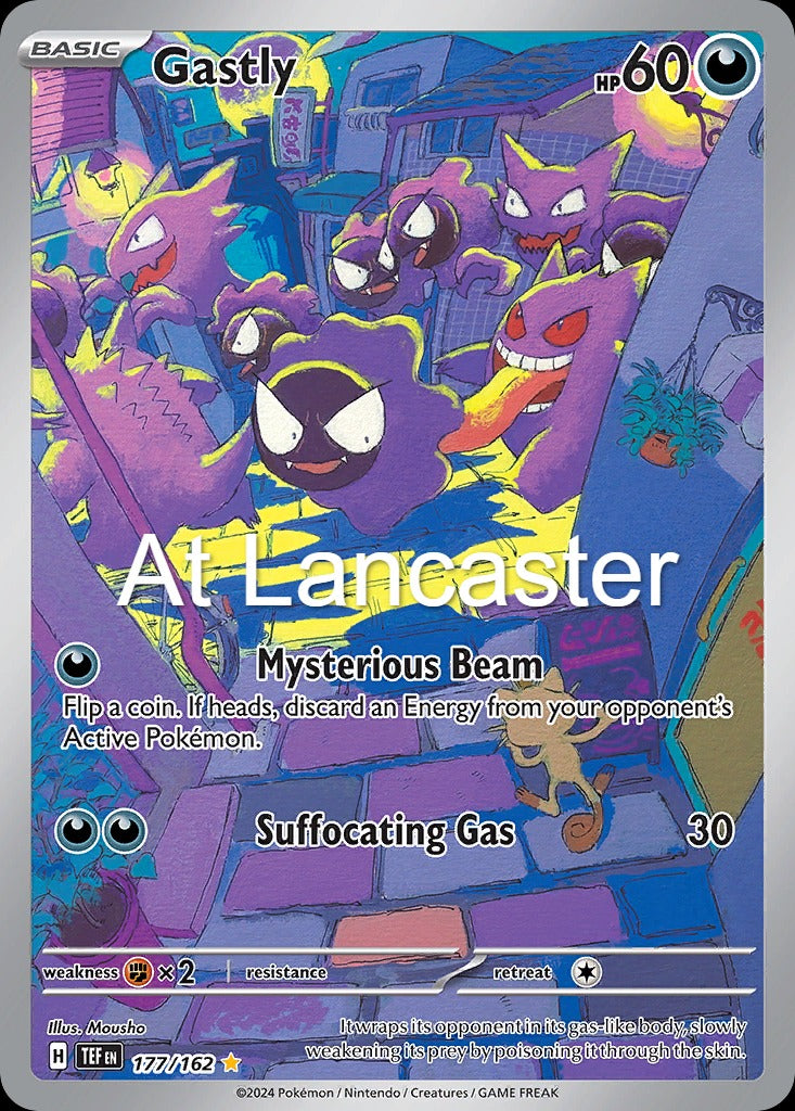 Gastly - 177/162 Temporal Forces Illustration Rare Pokemon - NM (Lanc)