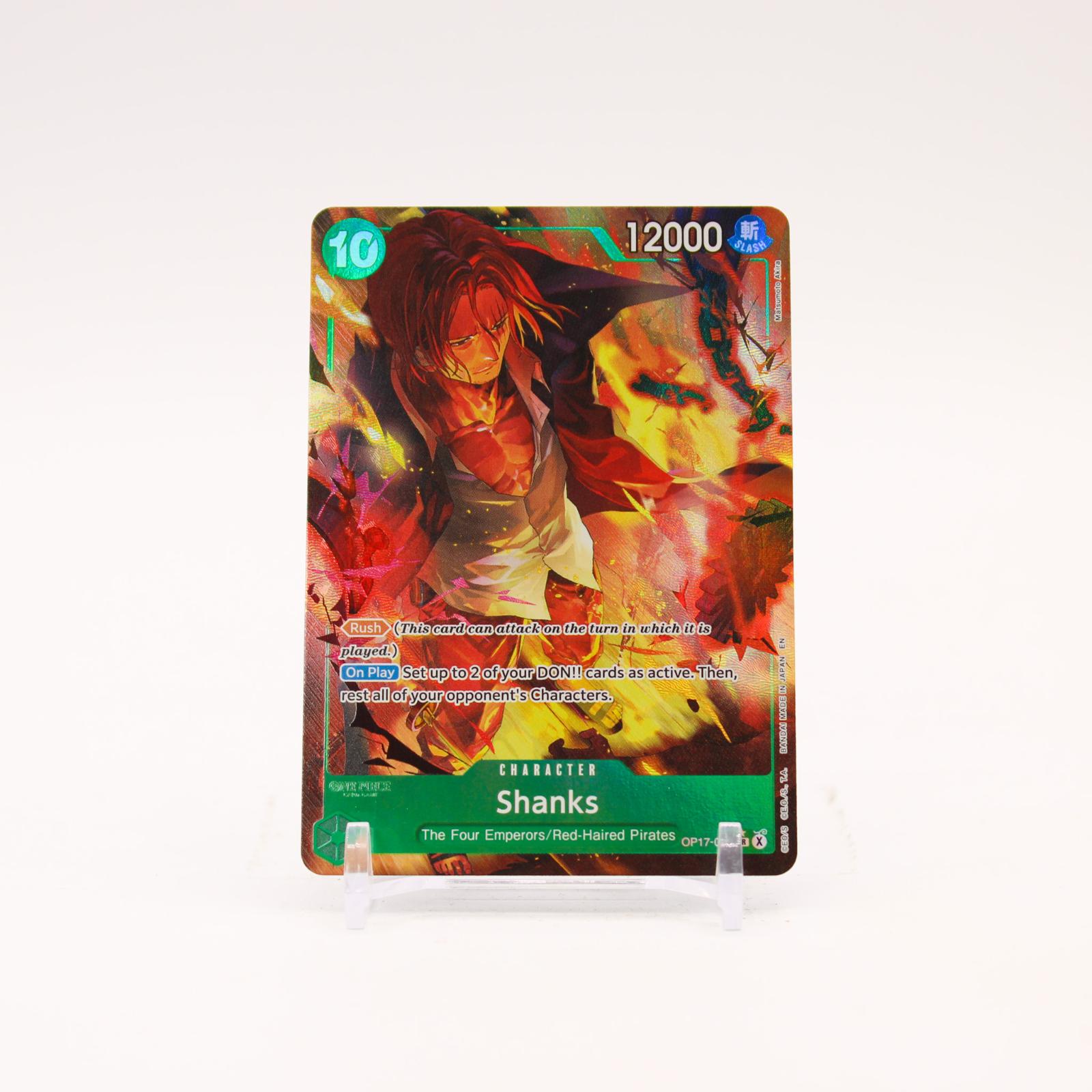 Shanks Alternate Art - OP17-022 The World's Strongest Warriors SR One Piece - NM/MINT