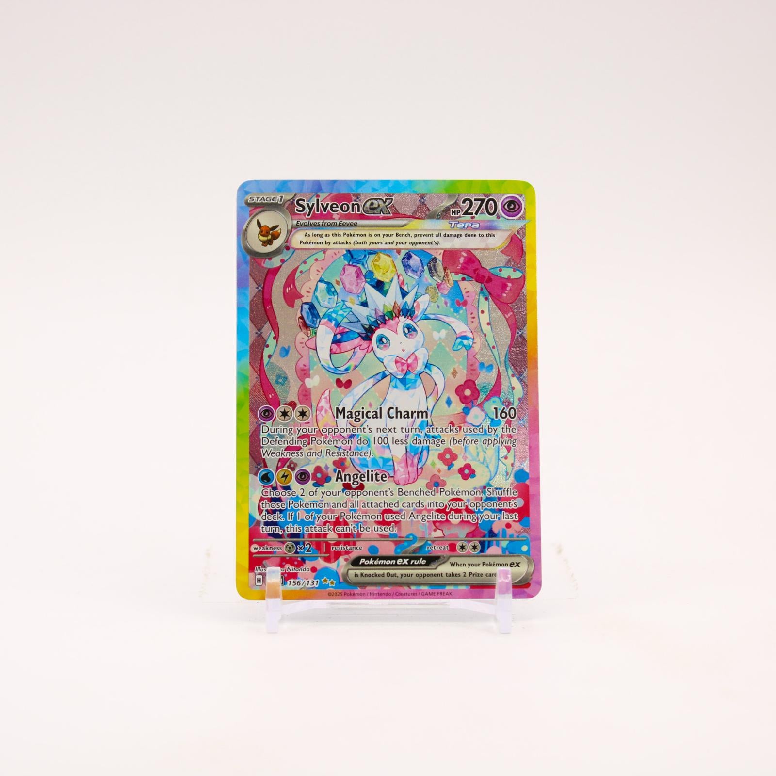 Sylveon ex - 156/131 Prismatic Evolutions Special Illustration Pokemon - NM