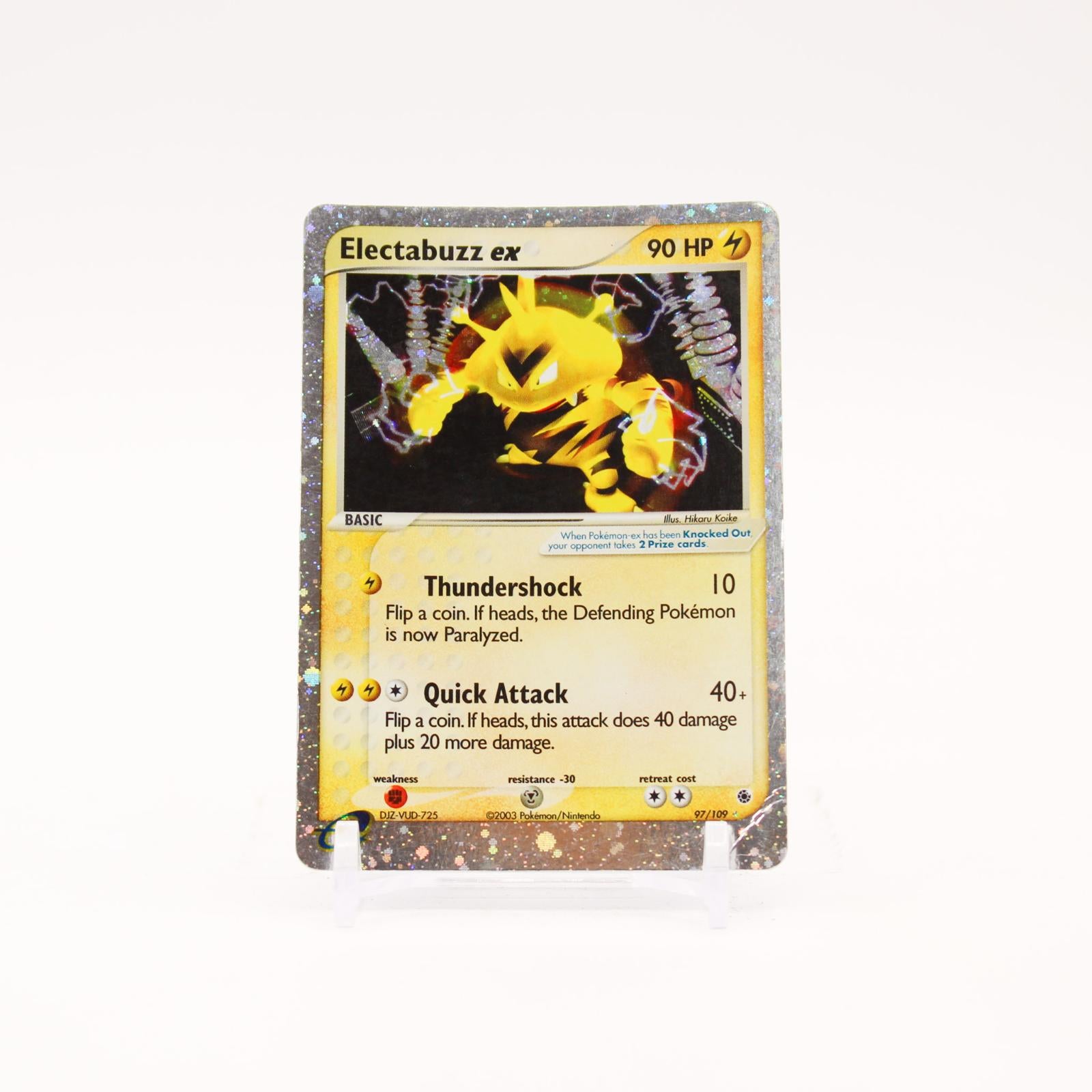 Electabuzz ex - 97/109 Ruby & Sapphire Holo Ultra Rare Pokemon - MP/HP