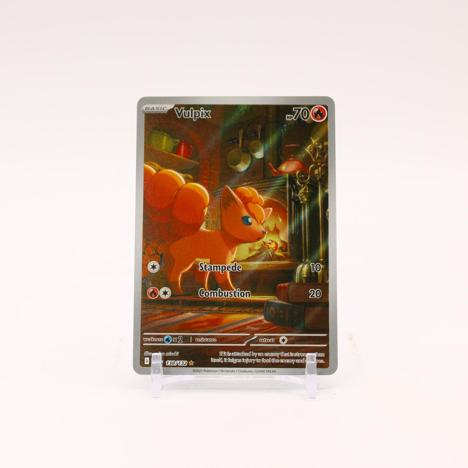 Vulpix - 138/132 Mega Evolution Holo Illustration Rare Pokemon - NM/MINT