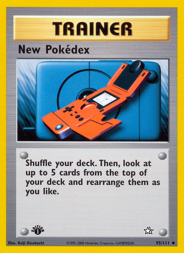 New Pokedex - 95/111 Neo Genesis Uncommon Unlimited Pokemon - NM