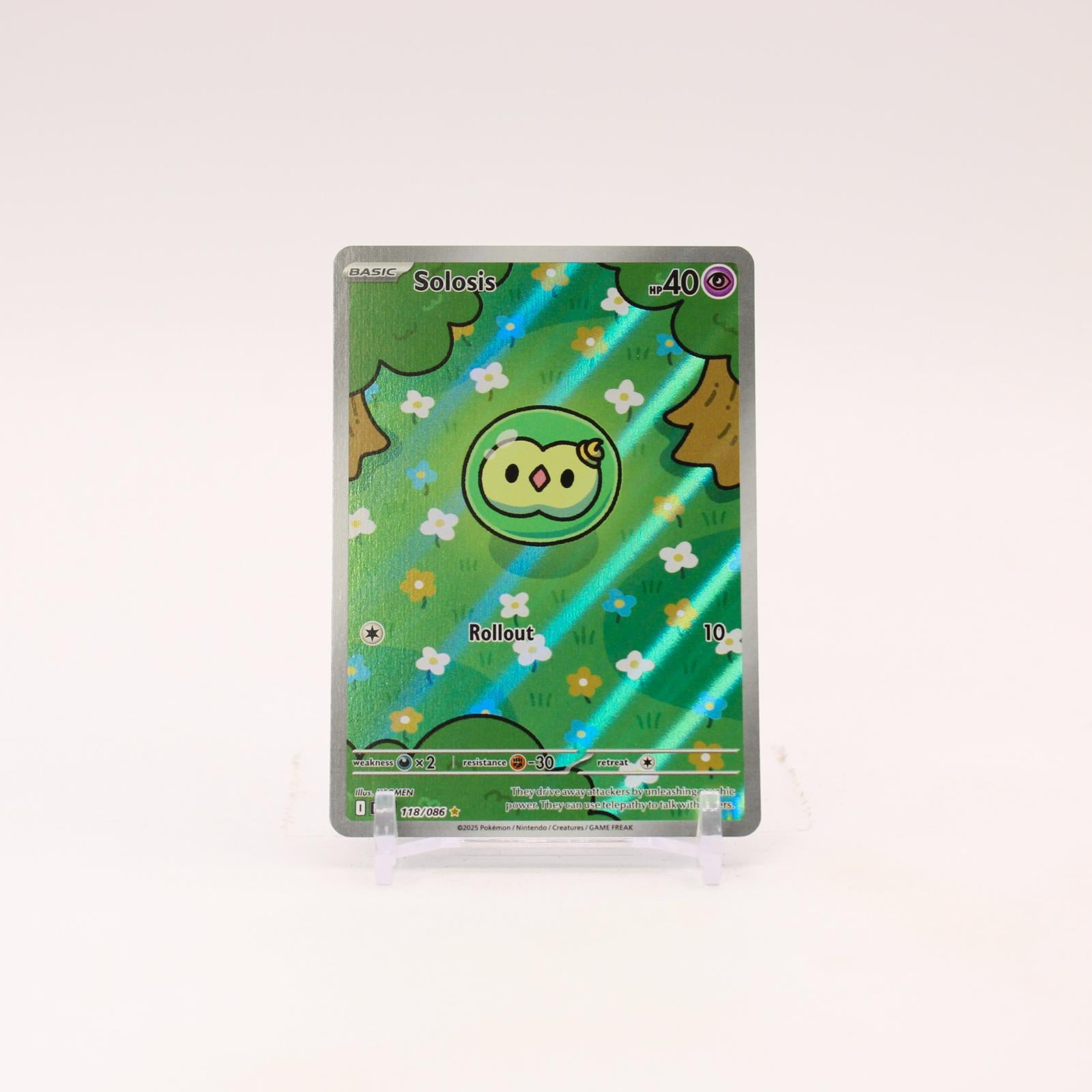 Solosis - 118/086 Black Bolt Illustration Rare Pokemon - NM