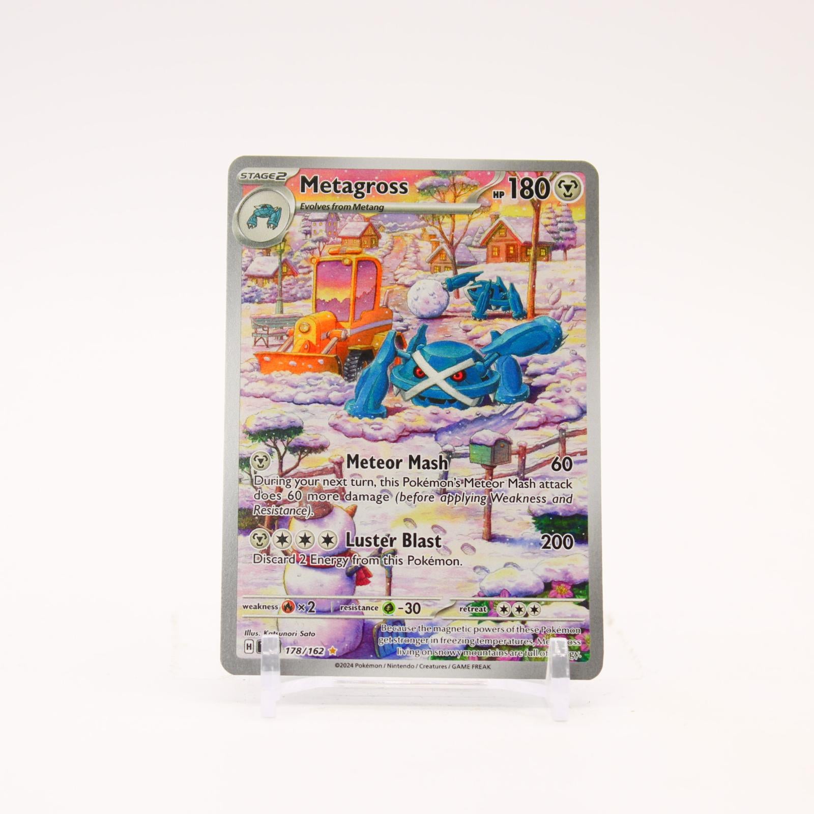 Metagross - 178/162 Temporal Forces Holo Illustration Rare Pokemon - NM